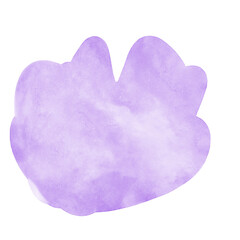 Light Purple Watercolor Abstract Shapes