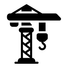 tower crane Solid icon