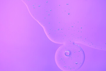 transparent liquid gel bubbles background