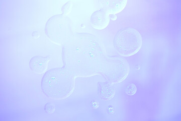 Clear liquid texture with bubble