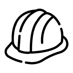helmet Line Icon