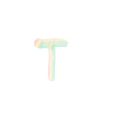 png The English alphabet t is written in beautiful colors