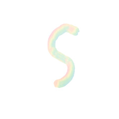 png The English alphabet s is written in beautiful colors