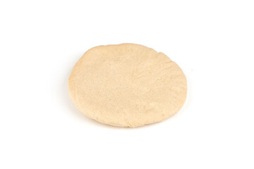 Pita bread, isolated on white background.