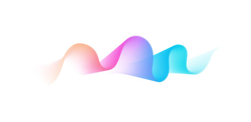 Obraz premium Abstract wave lines. Liquid color shapes.