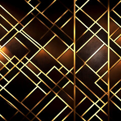 Luxury abstract black metal background with golden light lines| 3D banner dark royal red color | Wavy fluid modern deluxe background | Generated AI