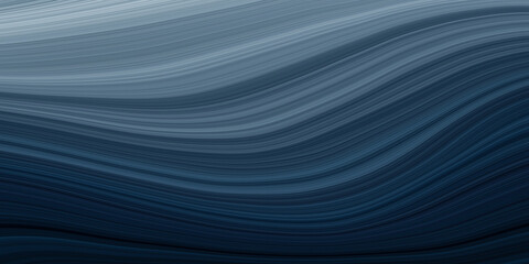 Abstract watercolor paint background dark blue gradient color with fluid curve lines texture - 612220883