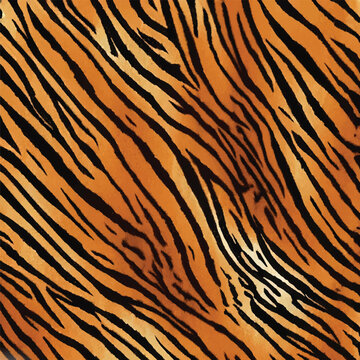 Tiger Stripe Skin Pattern Texture