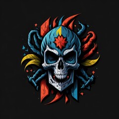 Fototapeta premium 3d rendering rock podium blue crystal generative ai