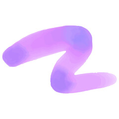 Pastel Purple Wavy Line