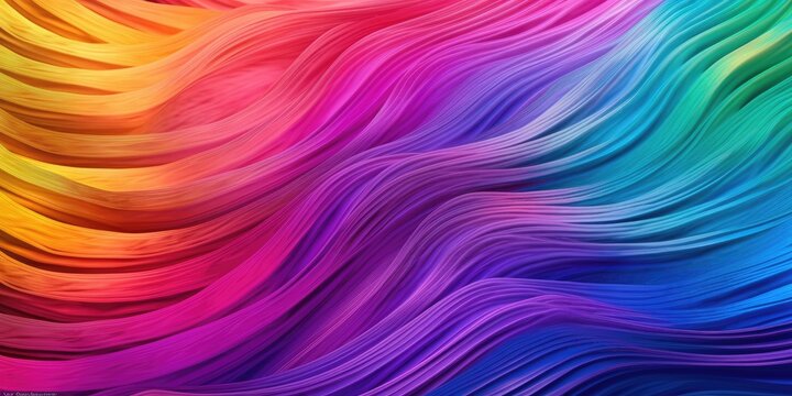 Abstract wavy colorful background.  created with generative ai