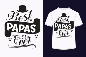 BEST PAPA EVER vector illustration