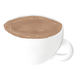 Coffee in colored pencil