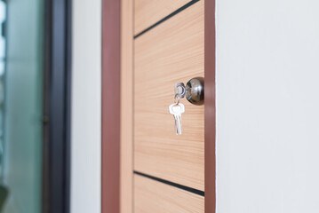 Modern doornkop and key at new house,Door knob locks with keys