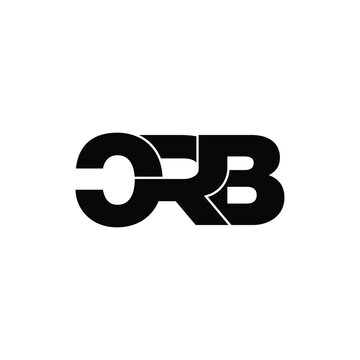 CRB letter monogram logo design vector