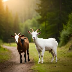 Obraz premium sheep in the meadow