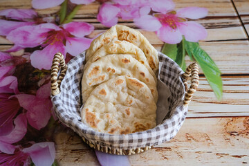 tandoori bread made from wheat flour.TÜRKİYE