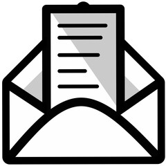 Illustration vector graphic of envelope with letter icon