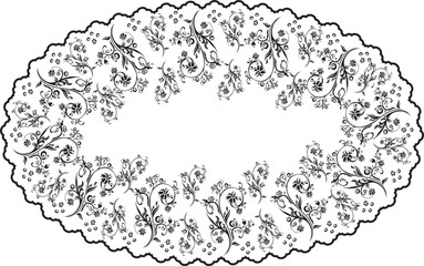 meter print pattern consisting of flowers and leaves