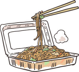 祭りの焼きそば