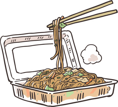 祭りの焼きそば