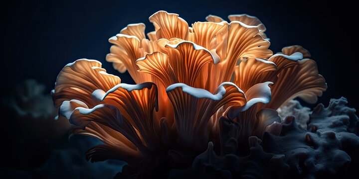 maitake mushroom illustration