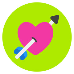 Love cupid icon in flat style, use for website mobile app presentation