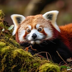 Obraz premium red panda in the zoo