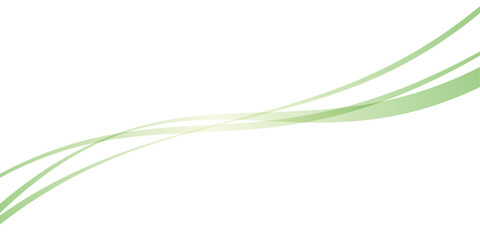 抽象的な緑の曲線 © Megane