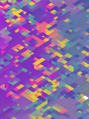 Geometric panels with glitter in Pantone .