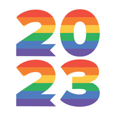 LGBT Pride Month in June. Lesbian Gay Bisexual Transgender. Celebrated annual. LGBT flag. Rainbow love concept. Human rights and tolerance. Poster, card, banner and background. Vector ilustration