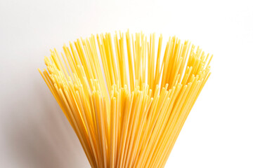 Spaghetti （Dried Pasta) with white background