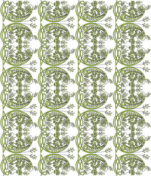 floral and ethnic pattern