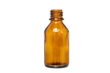 isolated medicinal bottle over transparent background