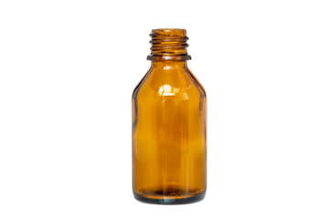 isolated medicinal bottle over transparent background