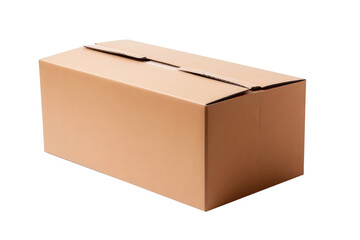 Cardboard Box. On An Isolated Transparent Background, Png. Generative AI