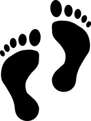 Vektor Silhouette Fussabdruck - CO2-Fußabdruck