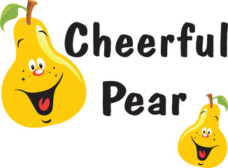 pear lettering and line print pattern