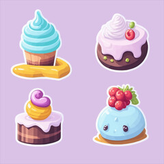 set of cupcakes