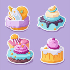 set of cupcakes