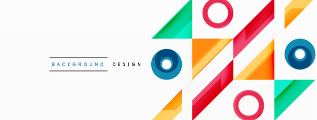 Circle minimal abstract background. Design for wallpaper, banner, background, landing page, wall art, invitation, prints, posters