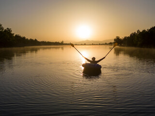 The Lake's Explorer: Navigating Tranquility in the Inflatable Boat