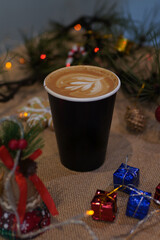 christmas concept with coffee image