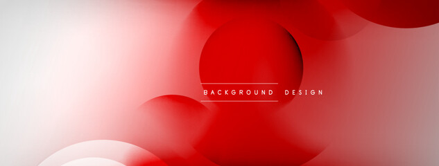 Light geometric abstract background with lines, circles