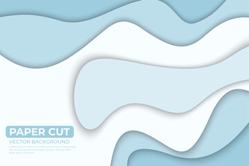 Bright color paper cut background design