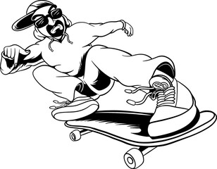 outline sketchboard vector illustration design