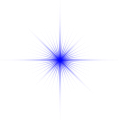 Blue glare, glare on a transparent background, glare