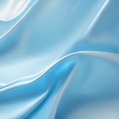 levitating light blue silk cloth. Elegant background. generative ai. 