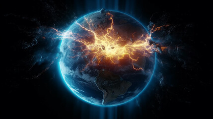 Earth Explosion background  