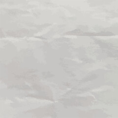 White crumpled paper vector texture